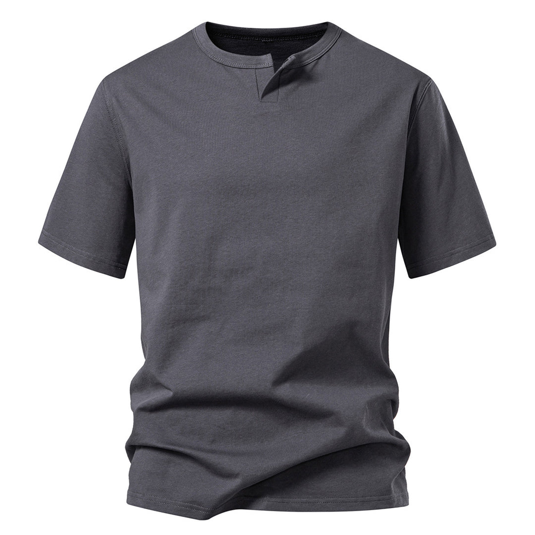 Herren kortärmad T-shirt med kreativ krage Mirla-Eva Jonsson