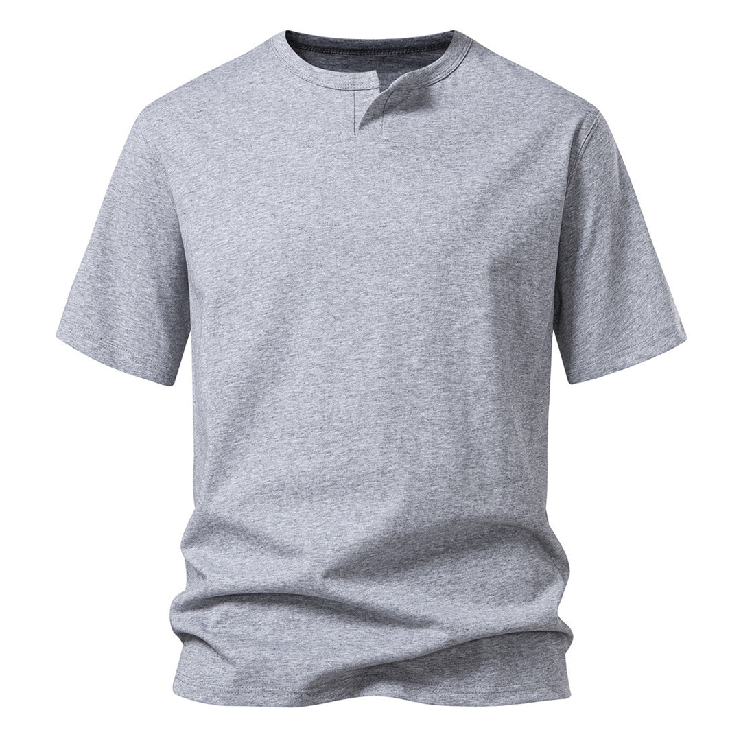 Herren kortärmad T-shirt med kreativ krage Mirla-Eva Jonsson
