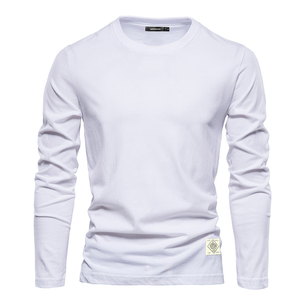 Herren långärmad T-shirt med högkvalitativ bomullsblandning och modern passform Eva Jonsson-Eva Jonsson