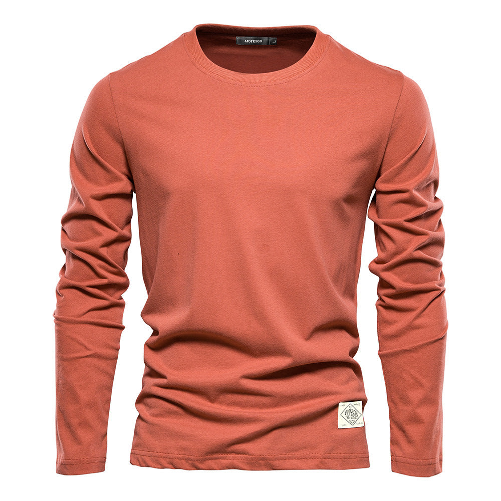 Herren långärmad T-shirt med högkvalitativ bomullsblandning och modern passform Eva Jonsson-Eva Jonsson