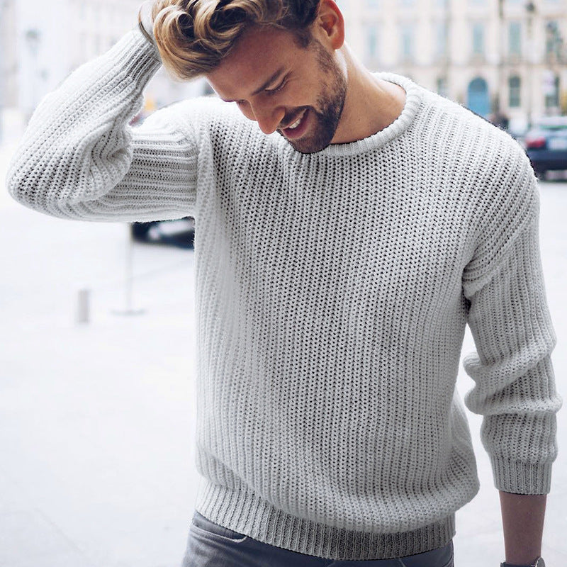 Herren lässiger Pullover mit luftiger Struktur Mirla-Eva Jonsson