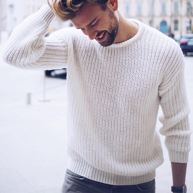 Herren lässiger Pullover mit luftiger Struktur Mirla-Eva Jonsson