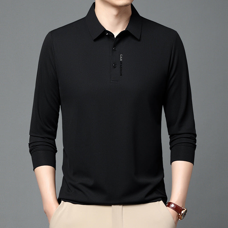 Herren moda långärmad polotröja med andningsfunktioner Eva Jonsson-Eva Jonsson