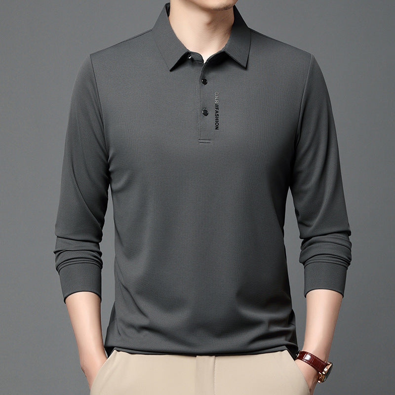 Herren moda långärmad polotröja med andningsfunktioner Eva Jonsson-Eva Jonsson