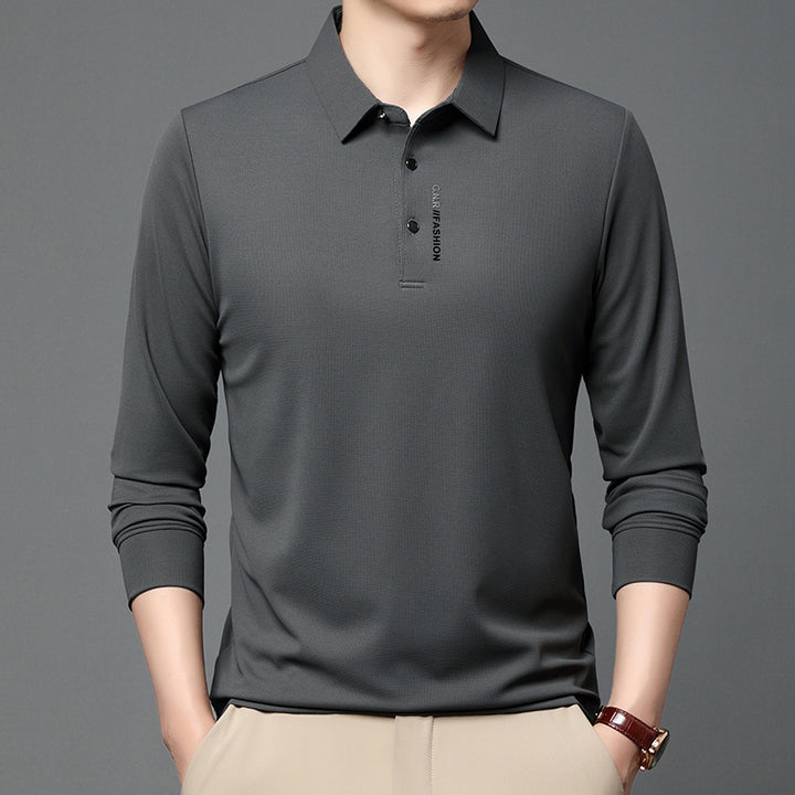 Herren moda långärmad polotröja med andningsfunktioner Eva Jonsson-Eva Jonsson