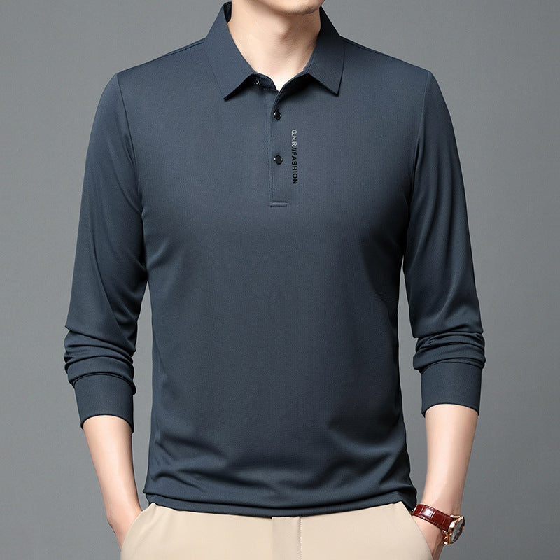 Herren moda långärmad polotröja med andningsfunktioner Eva Jonsson-Eva Jonsson