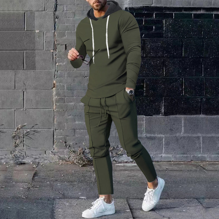 Herren moderiktigt hoodie med sportig passform och kontrasterande detaljer Eva Jonsson-Eva Jonsson