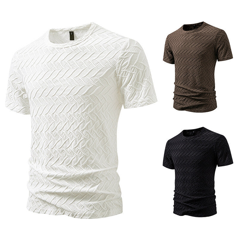 Herren modernt T-shirt med strukturerad design Mirla-Eva Jonsson