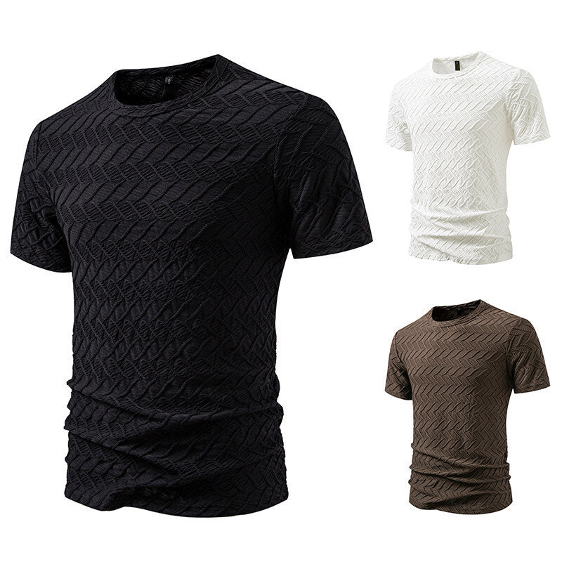 Herren modernt T-shirt med strukturerad design Mirla-Eva Jonsson
