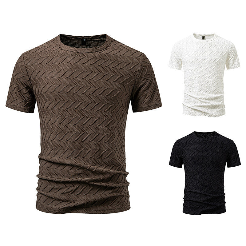 Herren modernt T-shirt med strukturerad design Mirla-Eva Jonsson