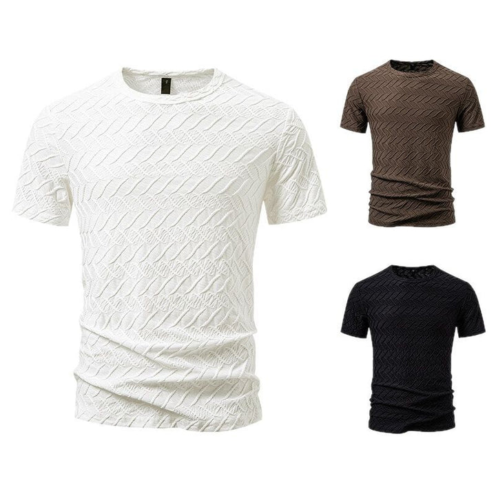 Herren modernt T-shirt med strukturerad design Mirla-Eva Jonsson