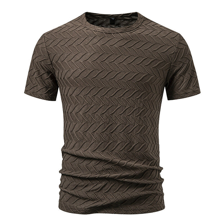 Herren modernt T-shirt med strukturerad design Mirla-Eva Jonsson