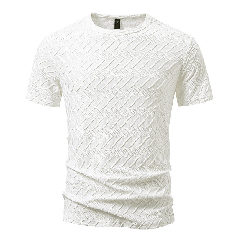 Herren modernt T-shirt med strukturerad design Mirla-Eva Jonsson