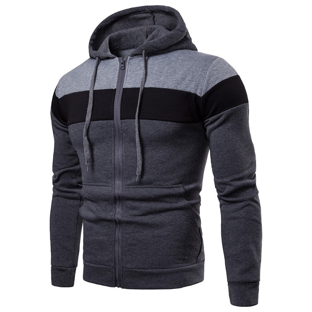 Herren modisch hoodie med färgblockdesign Mirla-Eva Jonsson