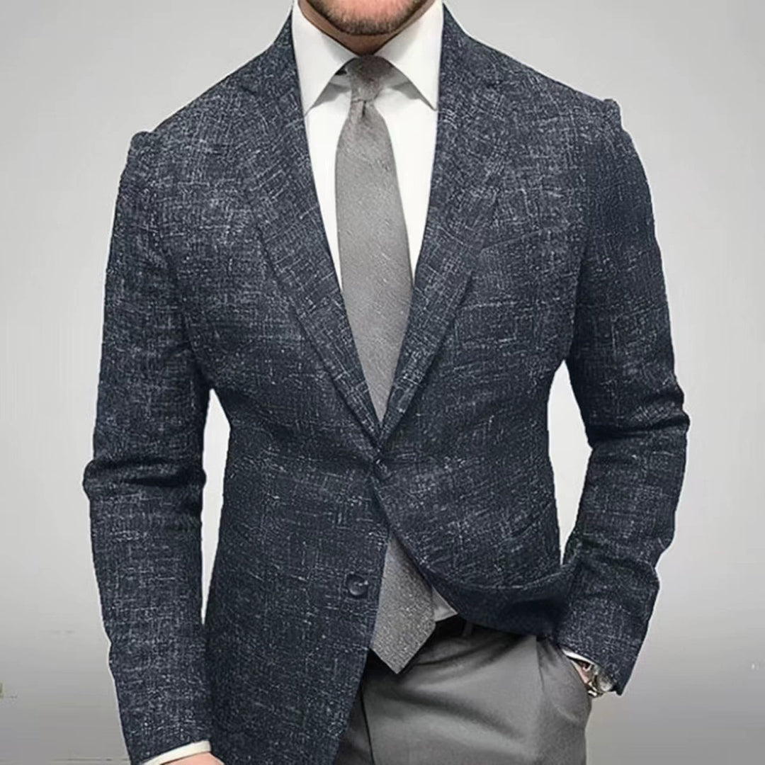 Herren modisch rutig blazer med hög bärkomfort och eleganta detaljer Eva Jonsson-Eva Jonsson