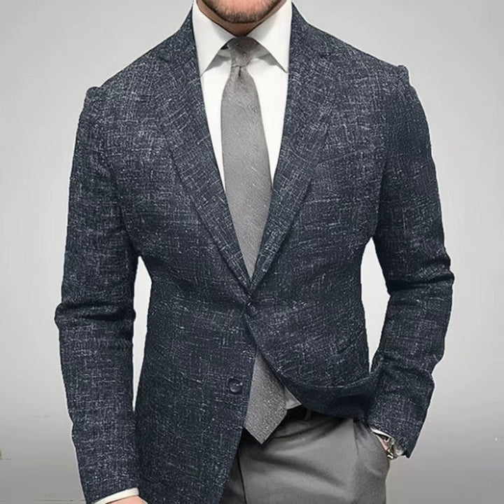 Herren modisch rutig blazer med hög bärkomfort och eleganta detaljer Eva Jonsson-Eva Jonsson
