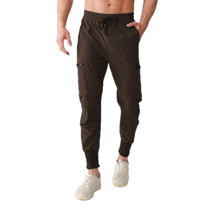 Herren modische Cargo Joggingbyxor med praktiska fickor och elastisk midja Mirla-Eva Jonsson