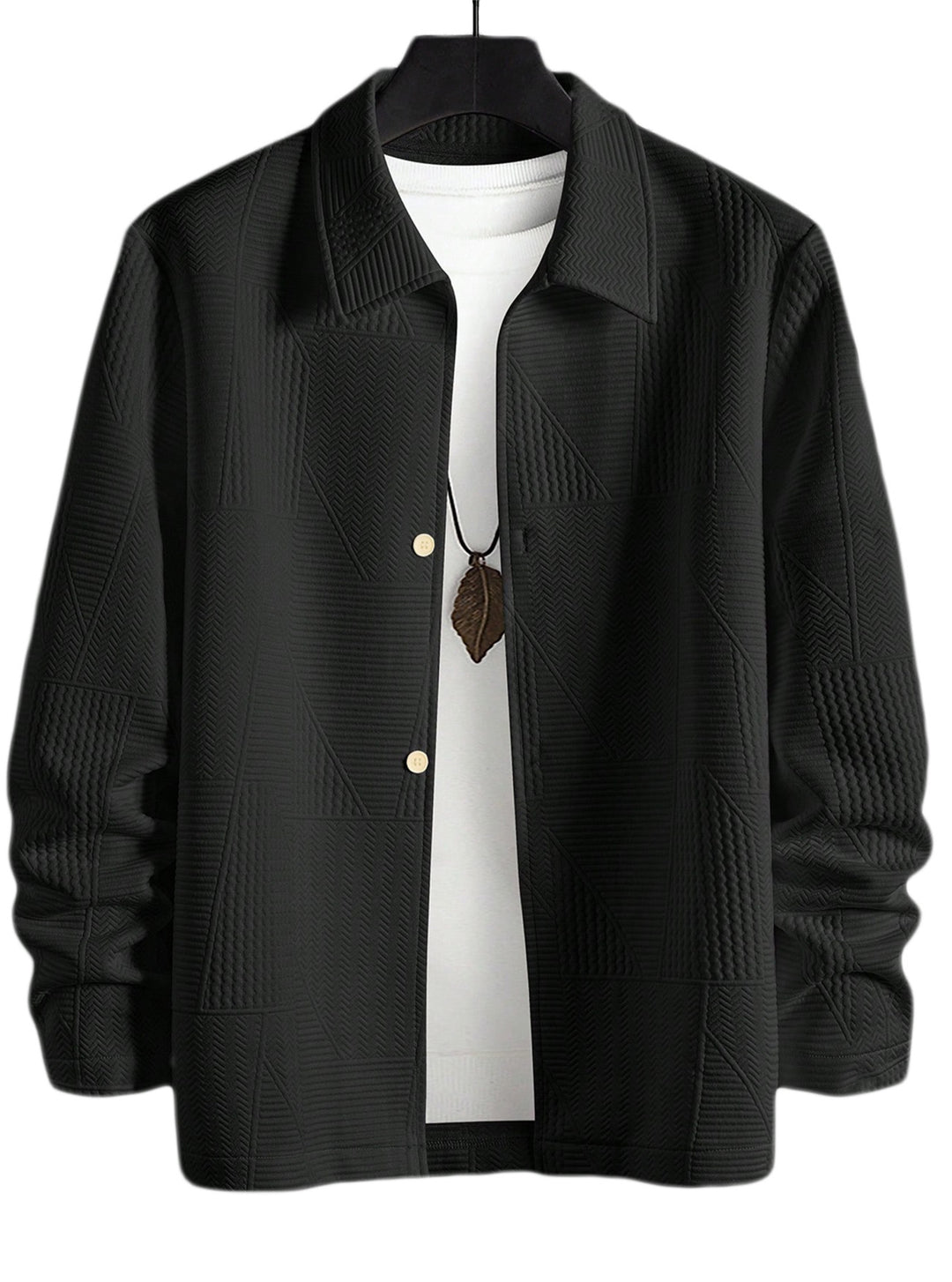 Herren modische Hemdjacke mit strukturiertem Design Mirla-Eva Jonsson