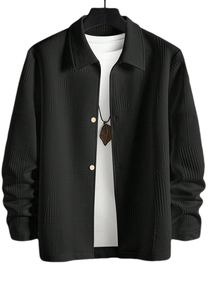 Herren modische Hemdjacke mit strukturiertem Design Mirla-Eva Jonsson
