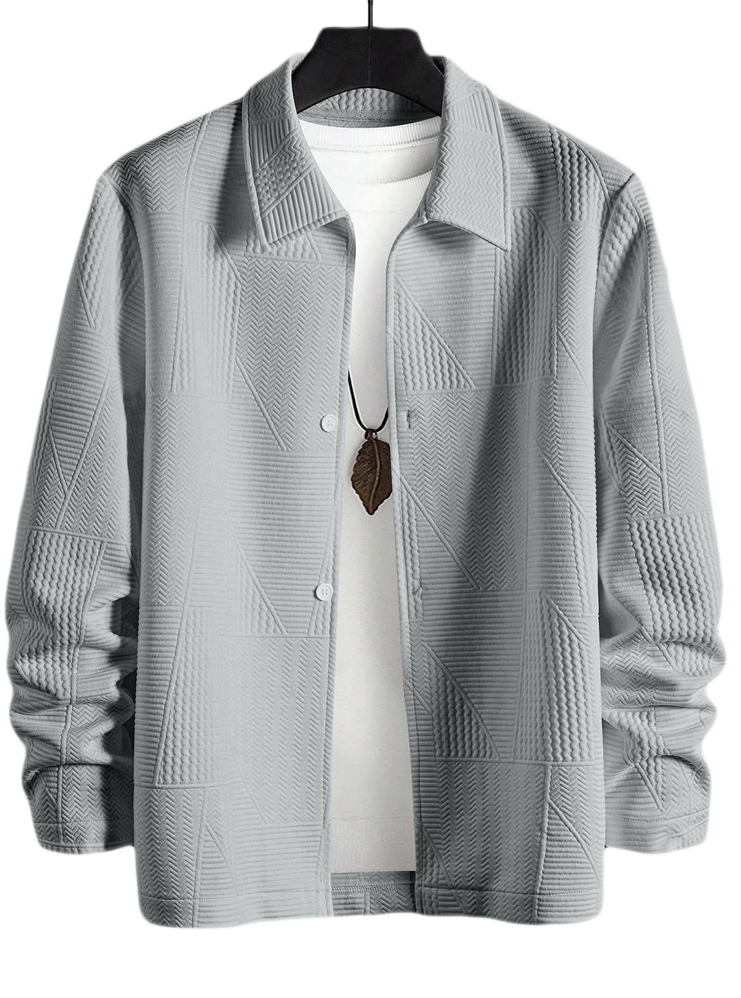 Herren modische Hemdjacke mit strukturiertem Design Mirla-Eva Jonsson