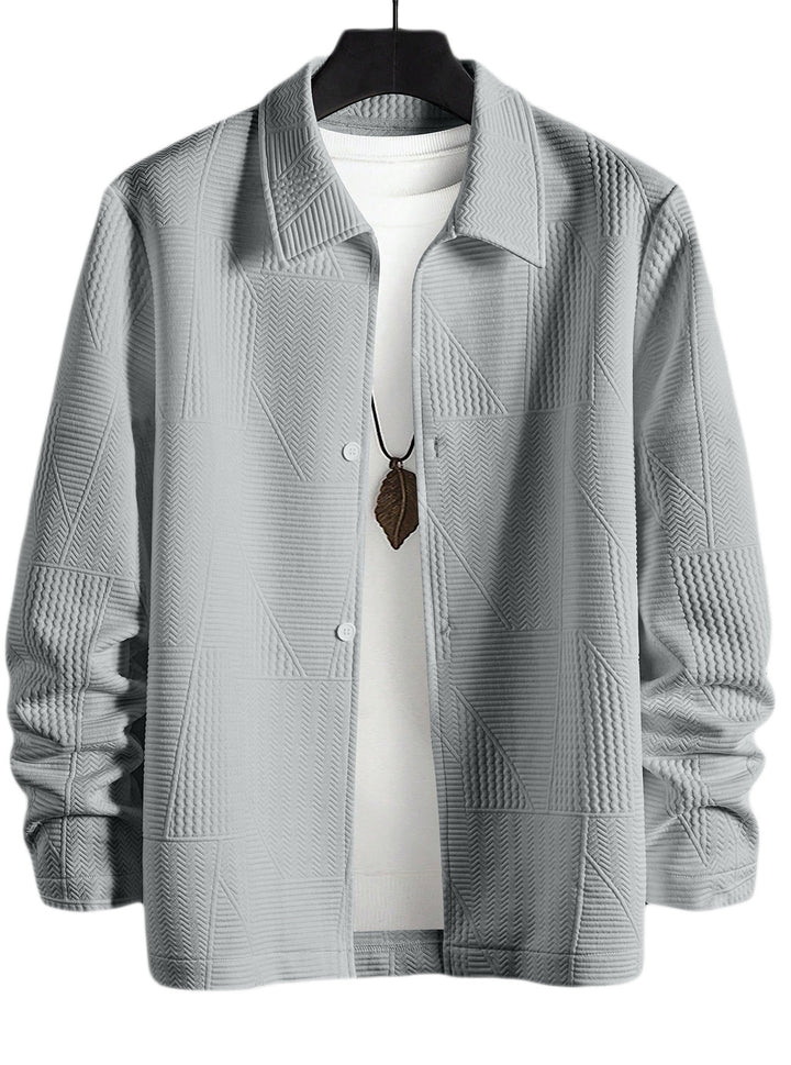 Herren modische Hemdjacke mit strukturiertem Design Mirla-Eva Jonsson