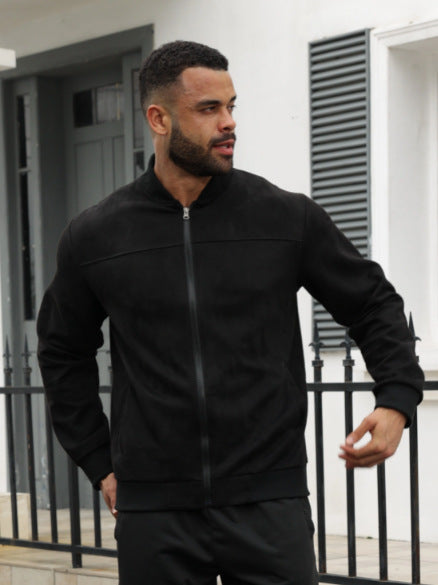 Herren modische Jacke im sportlichen Suede-Look Eva Jonsson-Eva Jonsson