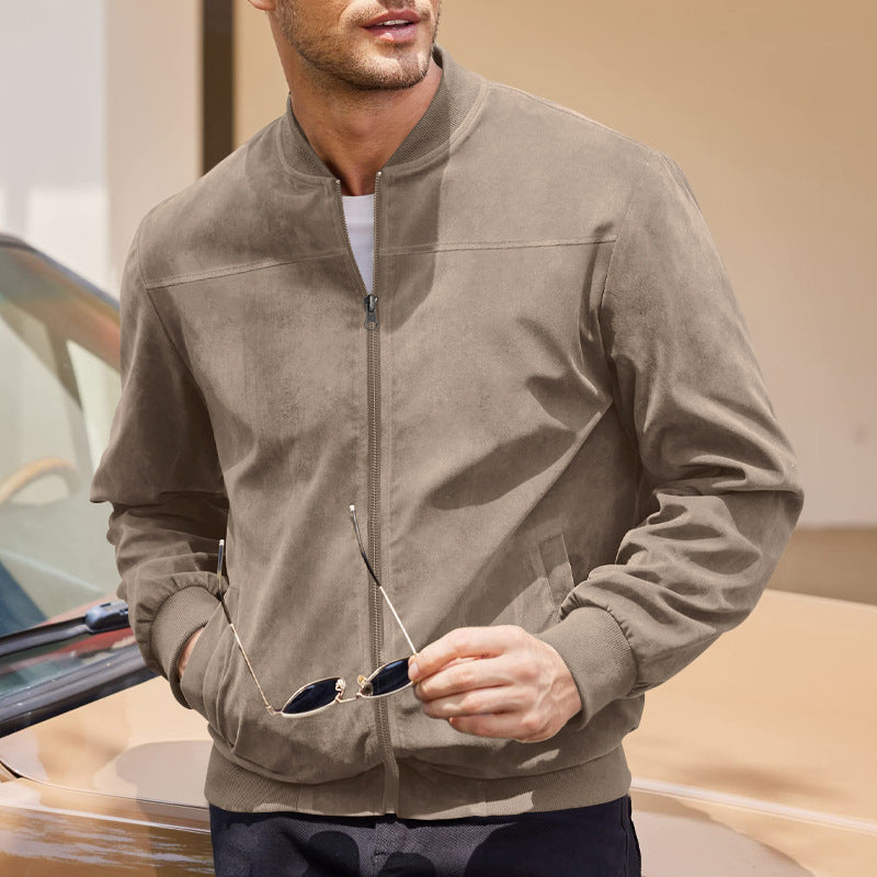 Herren modische Jacke im sportlichen Suede-Look Mirla-Eva Jonsson