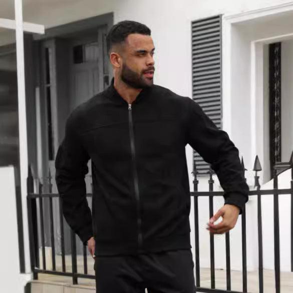 Herren modische Jacke im sportlichen Suede-Look Mirla-Eva Jonsson