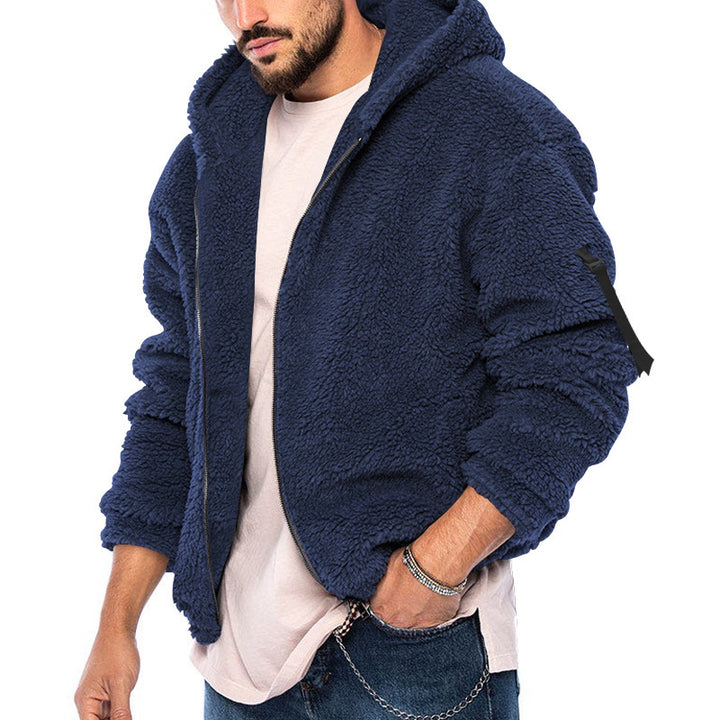 Herren mysig hoodiejacka i teddy-fleece Eva Jonsson-Eva Jonsson