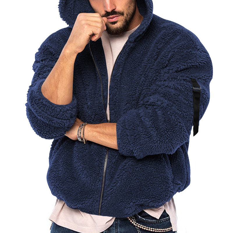 Herren mysig hoodiejacka i teddy-fleece Eva Jonsson-Eva Jonsson
