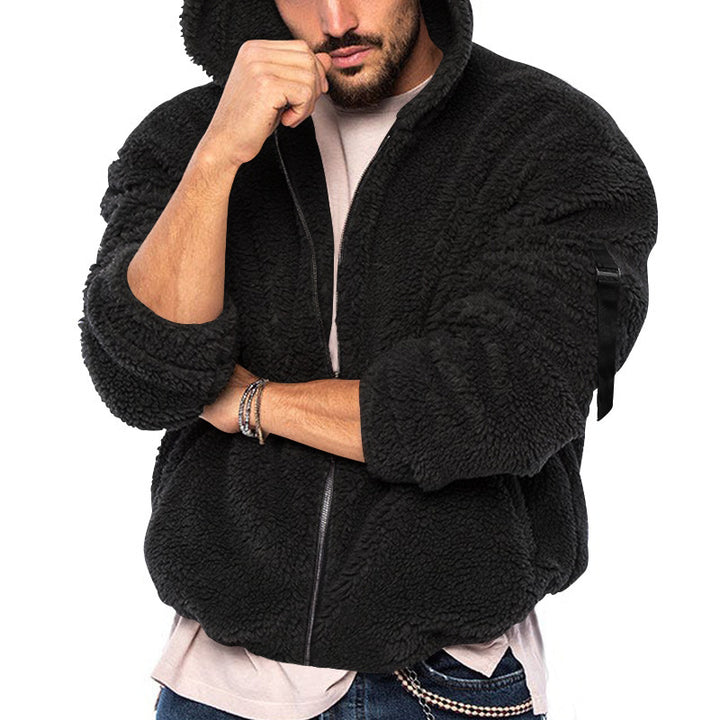 Herren mysig hoodiejacka i teddy-fleece Eva Jonsson-Eva Jonsson