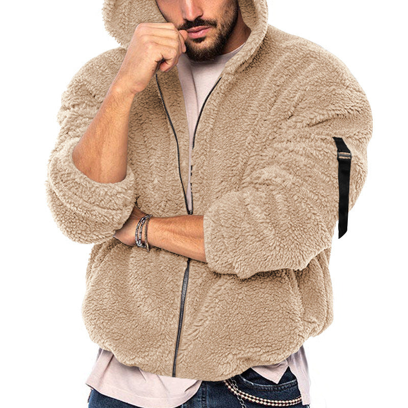 Herren mysig hoodiejacka i teddy-fleece Eva Jonsson-Eva Jonsson