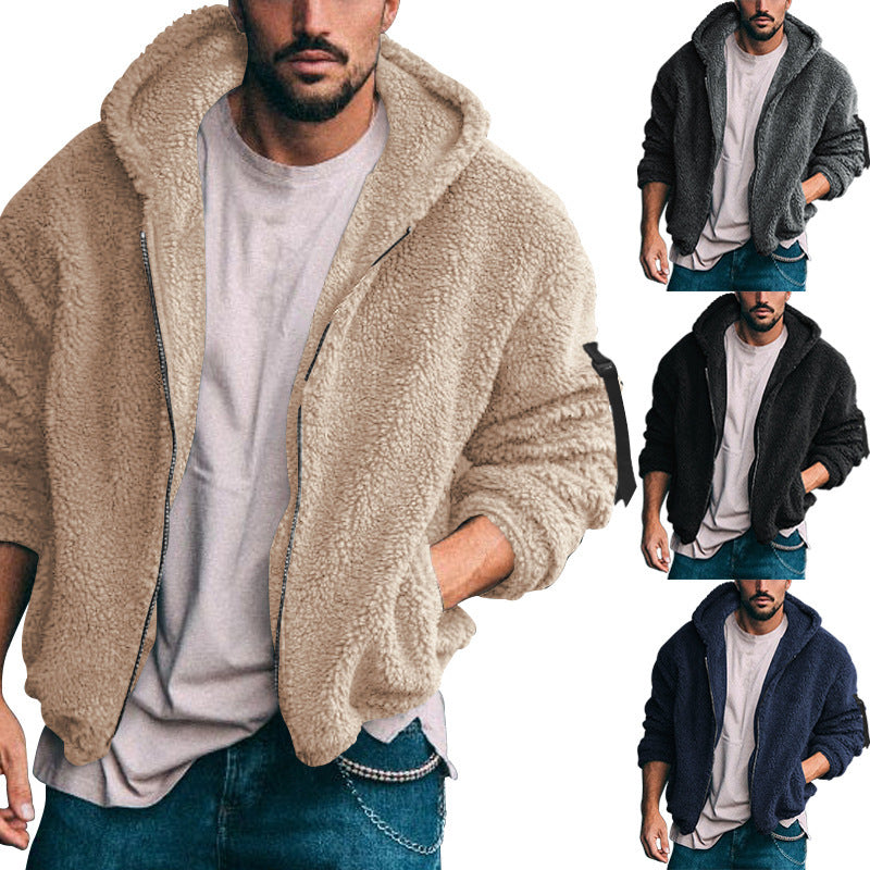 Herren mysig hoodiejacka i teddy-fleece Eva Jonsson-Eva Jonsson