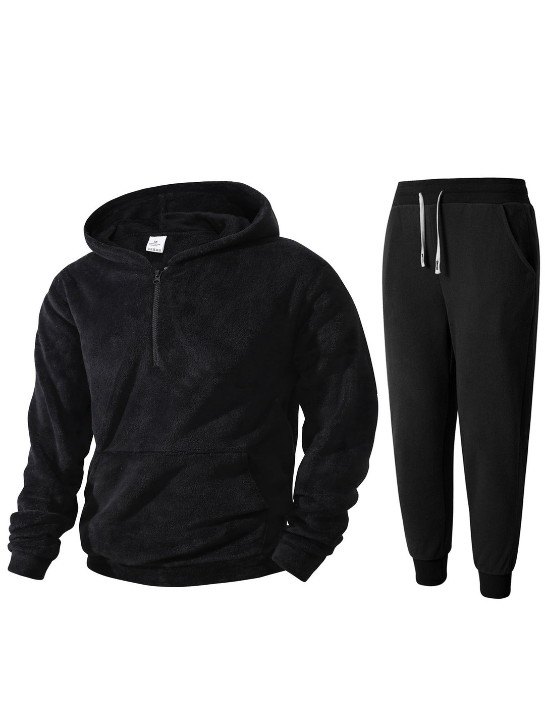 Herren mysigt fleece-hoodie och joggingbyxor set Mirla-Eva Jonsson