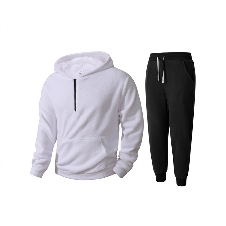Herren mysigt fleece-hoodie och joggingbyxor set Mirla-Eva Jonsson