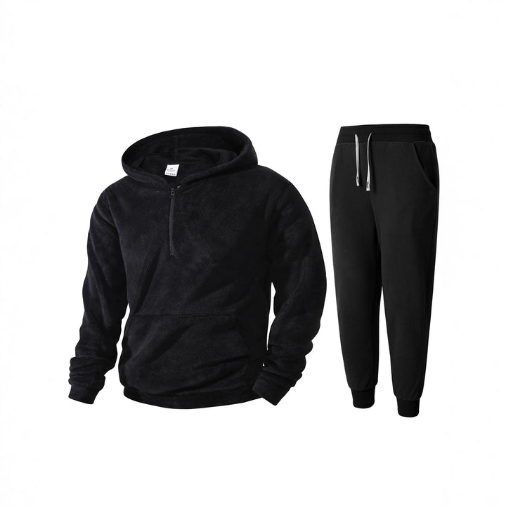 Herren mysigt fleece-hoodie och joggingbyxor set Mirla-Eva Jonsson