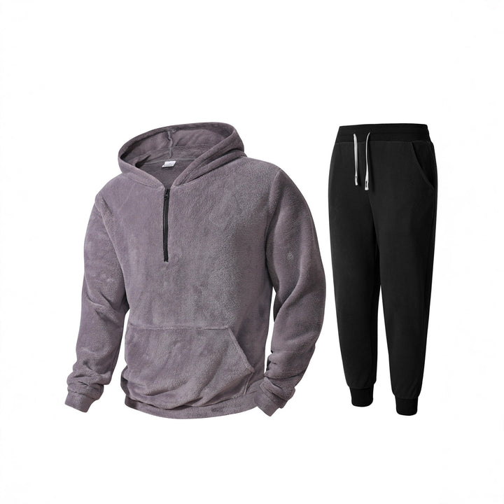 Herren mysigt fleece-hoodie och joggingbyxor set Mirla-Eva Jonsson