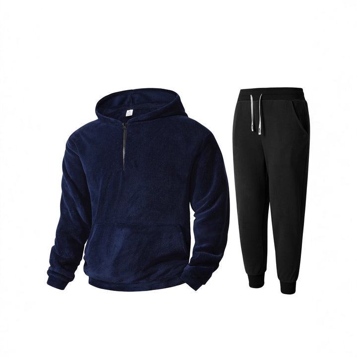 Herren mysigt fleece-hoodie och joggingbyxor set Mirla-Eva Jonsson