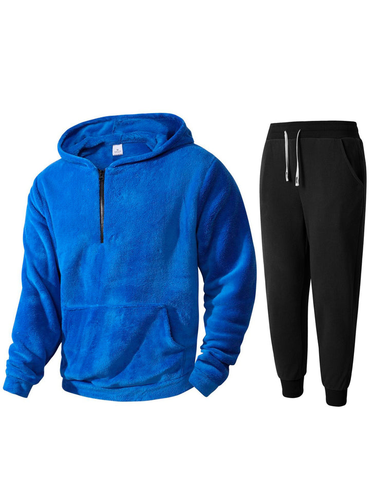 Herren mysigt fleece-hoodie och joggingbyxor set Mirla-Eva Jonsson