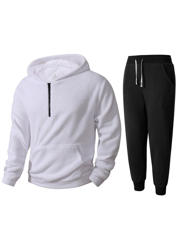 Herren mysigt fleece-hoodie och joggingbyxor set Mirla-Eva Jonsson