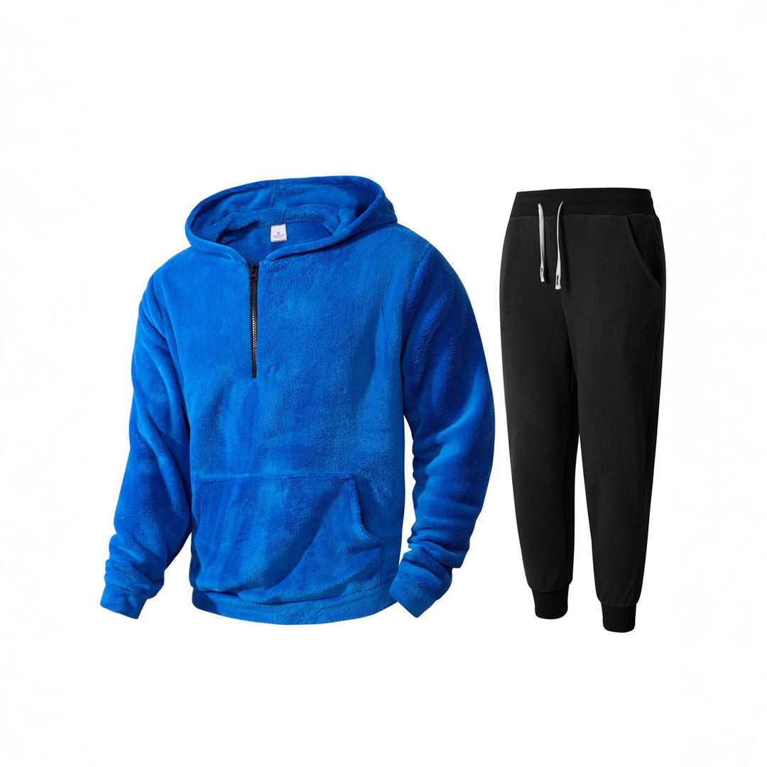 Herren mysigt fleece-hoodie och joggingbyxor set Mirla-Eva Jonsson