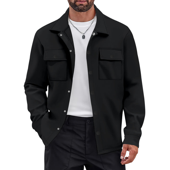 Herren oversized Utility-jacka med praktiska fickor och modern krage Eva Jonsson-Eva Jonsson
