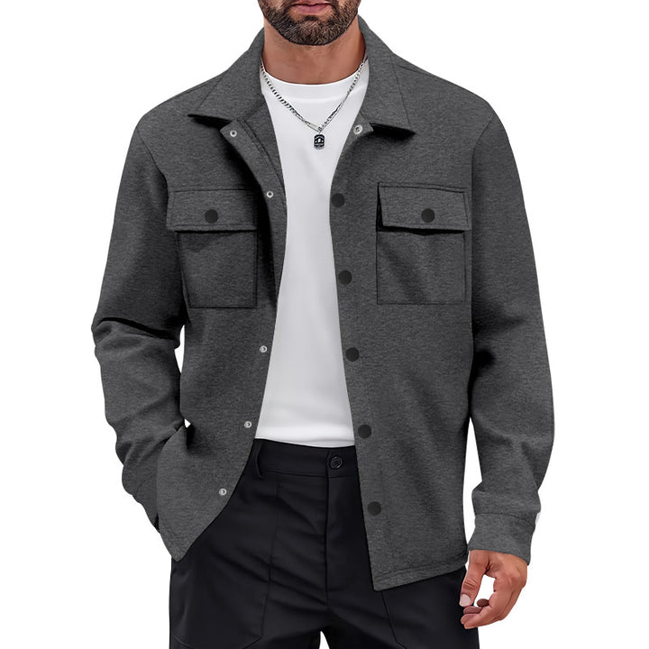 Herren oversized Utility-jacka med praktiska fickor och modern krage Eva Jonsson-Eva Jonsson