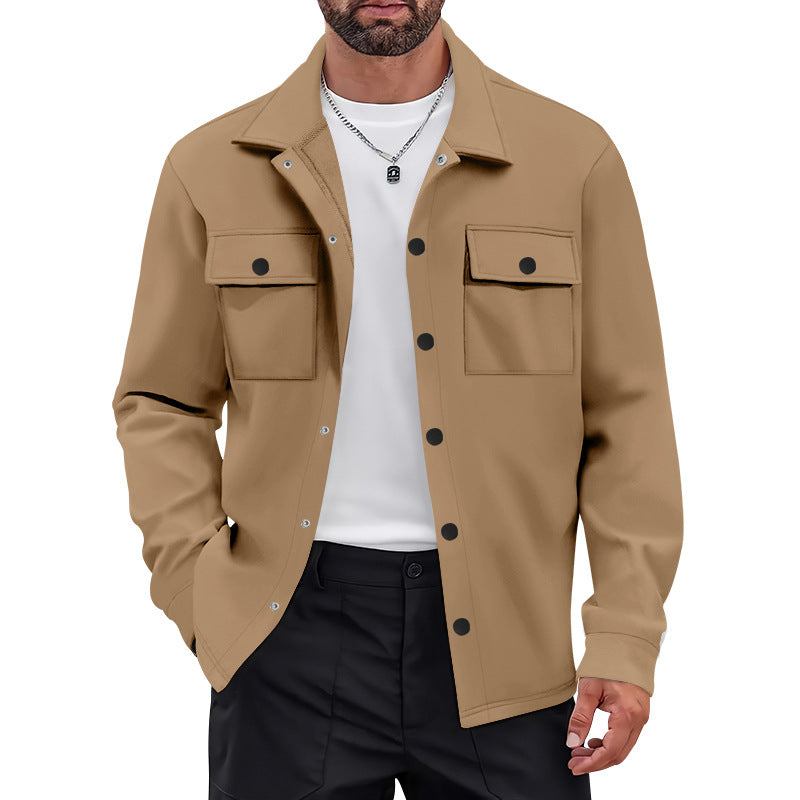 Herren oversized Utility-jacka med praktiska fickor och modern krage Eva Jonsson-Eva Jonsson