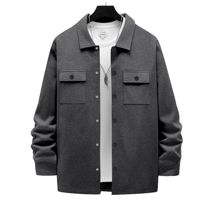Herren oversized Utility-jacka med praktiska fickor och modern krage Mirla-Eva Jonsson