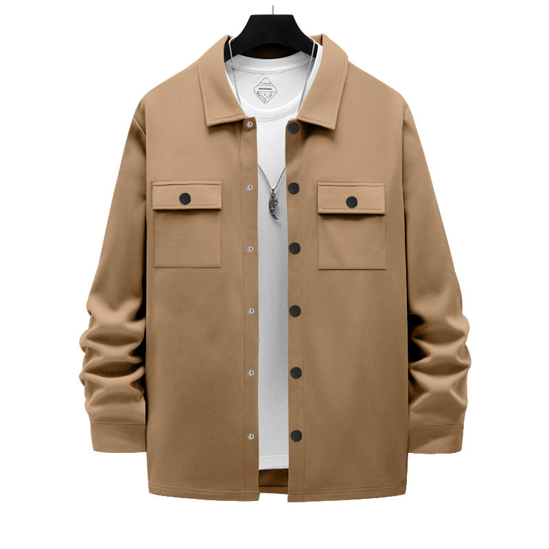 Herren oversized Utility-jacka med praktiska fickor och modern krage Mirla-Eva Jonsson