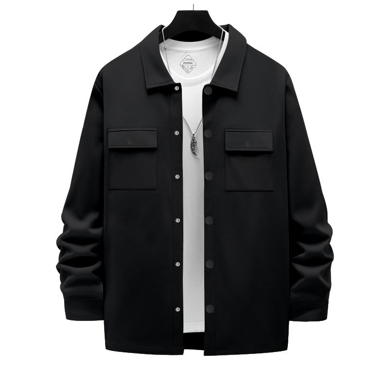 Herren oversized Utility-jacka med praktiska fickor och modern krage Mirla-Eva Jonsson