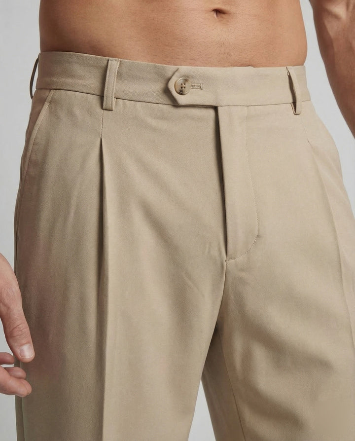 Herren pleated trousers wide-Eva Jonsson