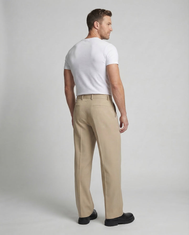 Herren pleated trousers wide-Eva Jonsson