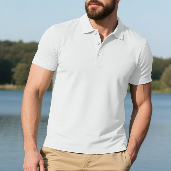 Herren polo-shirt med andningsbar anti-pilling-teknologi Eva Jonsson-Eva Jonsson